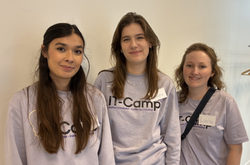 tre af arrangørerne til årets it-camp